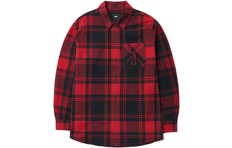 MLB Basic Logo Shirt Unisex Red