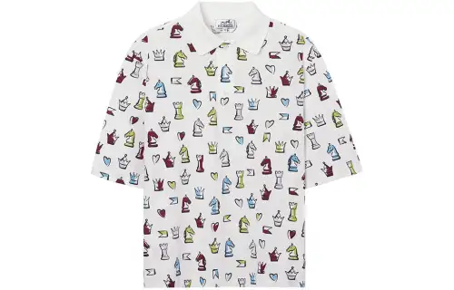 HERMES SS22 Polo Shirt Men's White