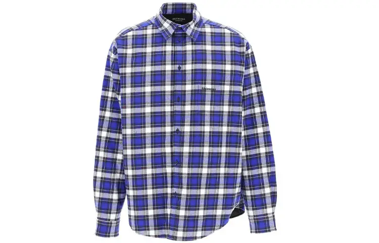 Balenciaga Shirt Regular Fit Men's Blue