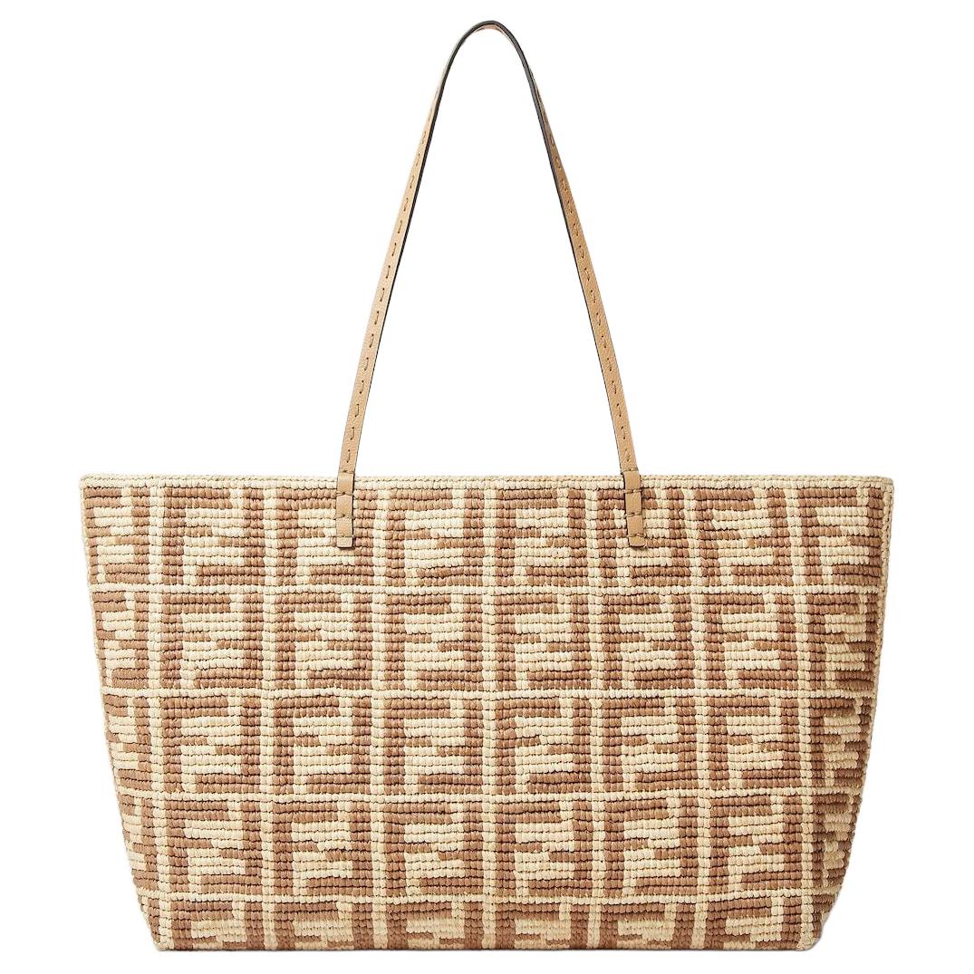 Женская сумка Fendi Roll (бежевая)