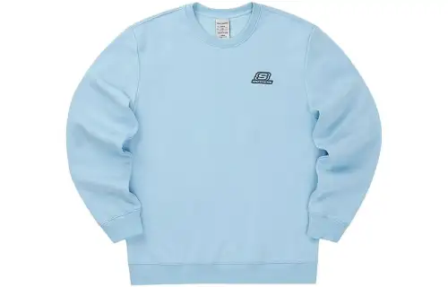 Skechers Colorful Sweatshirts Unisex Air Blue Crew Neck Moderate Other