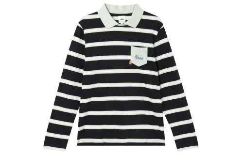 Vans Polo Shirts Men's Black Polo Collar Moderate Straight Fit