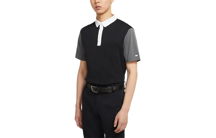 Nike Polo Shirts Men's Black Polo Collar Moderate Other
