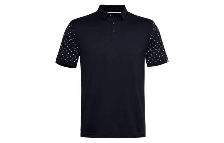 Under Armour Polo Shirts Men's Black Polo Collar Thin Straight Fit