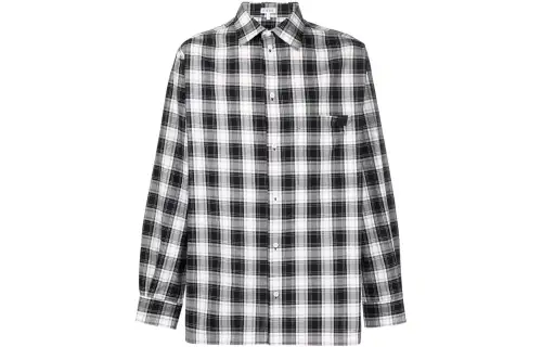 LOEWE Shirts Men's Black Lapel Moderate Other