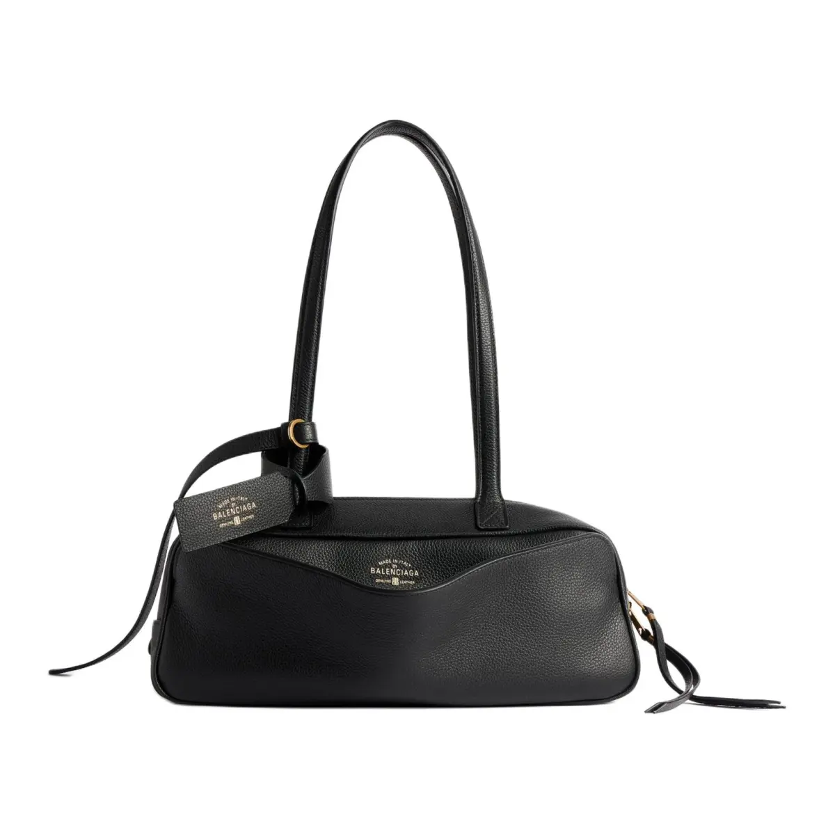 Balenciaga Calfskin Bowling Bag, Handbag, Shoulder Bag Small Women's Black