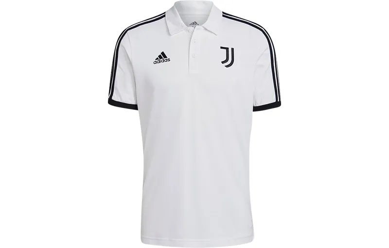 Adidas Polo Shirts Men's White Polo Collar Moderate Straight Fit