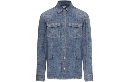 Bottega Veneta SS24 Shirt Men's Blue