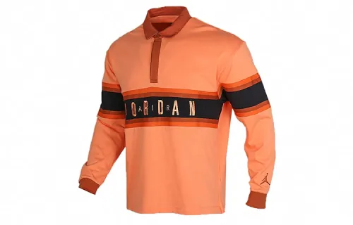 Jordan Polo Shirts Men's Orange Polo Collar Moderate Other