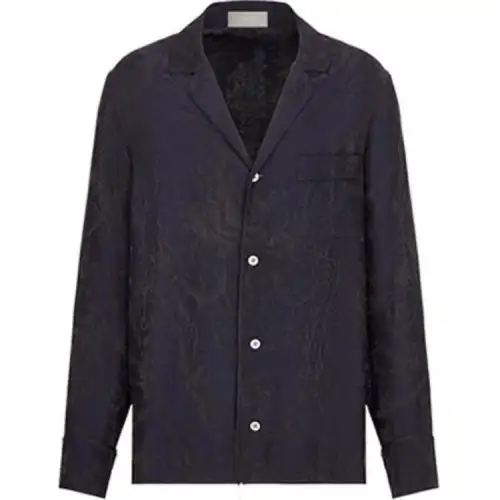 DIOR Quarterly New Products Shirts Men's Blue Suit Collar Moderate Shirt