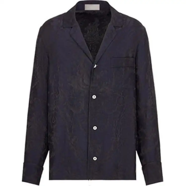 DIOR Quarterly New Products Shirts Men's Blue Suit Collar Moderate Shirt