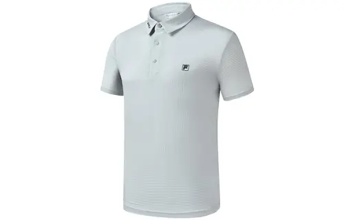 FILA Athletics Polo Shirt Men's Mist Gray Blue