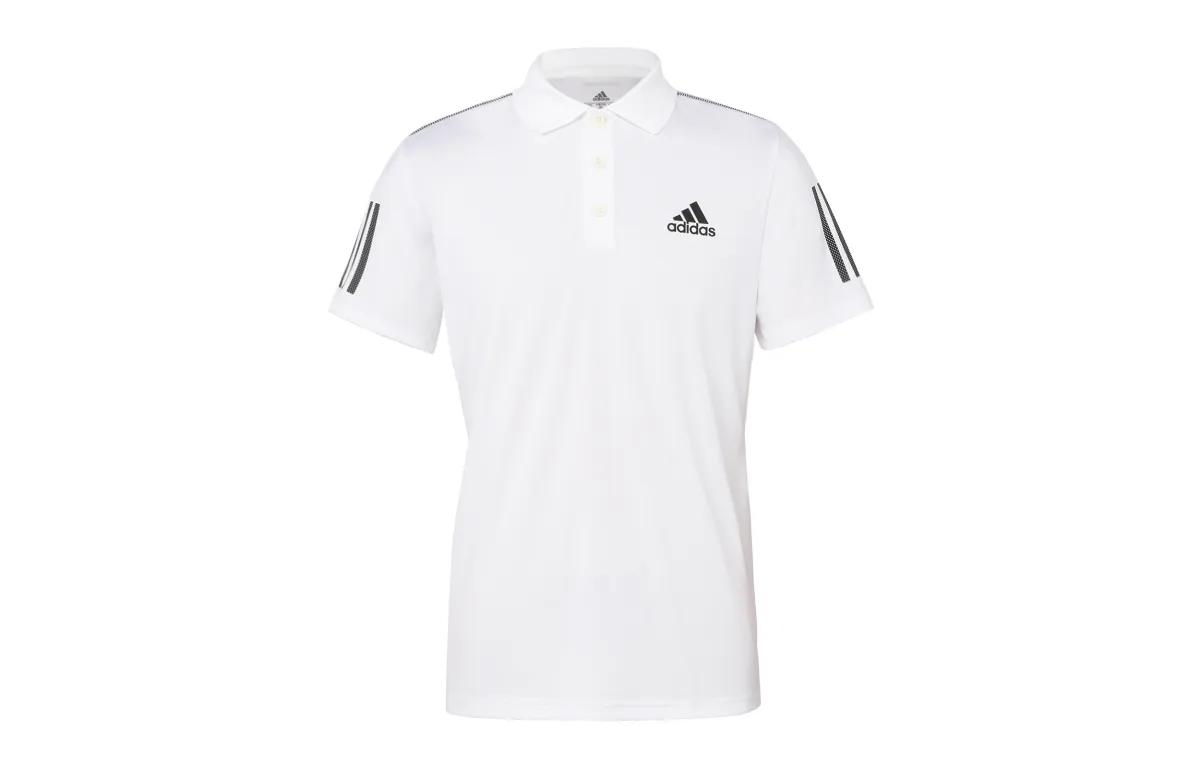 Adidas 3 Stripes Polo Shirt Men's White