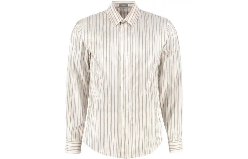 DIOR Quarterly New Products Shirts Men's White Lapel Moderate Other