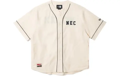 New Era Shirts Men's Beige Moderate Straight Fit