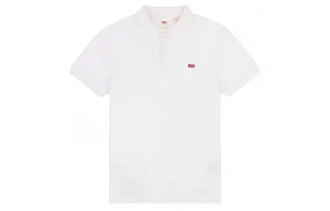 Levi's Polo Shirts Men's White Polo Collar Moderate Straight Fit