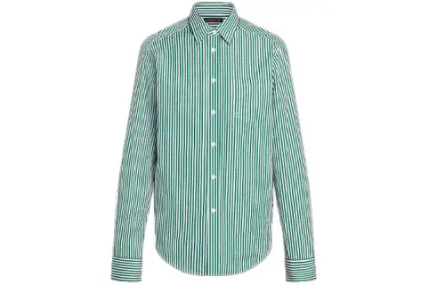 LOUIS VUITTON Striped Oversized Business Shirt