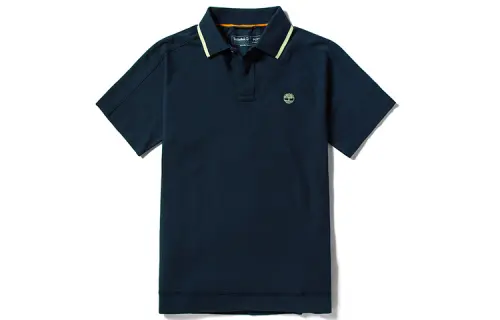 Timberland Polo Shirts Men's Dark Sapphire Polo Collar Moderate Straight Fit