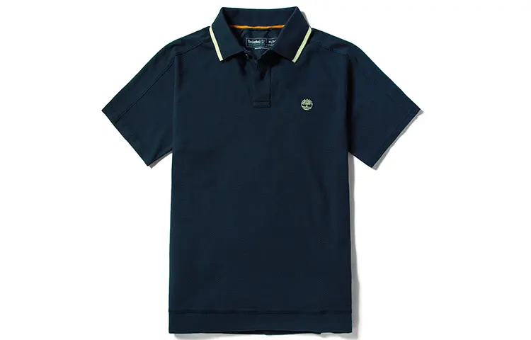 Timberland Polo Shirts Men's Dark Sapphire Polo Collar Moderate Straight Fit