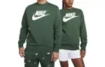 Nike Sweatshirts Unisex Green Crew Neck Moderate Regular