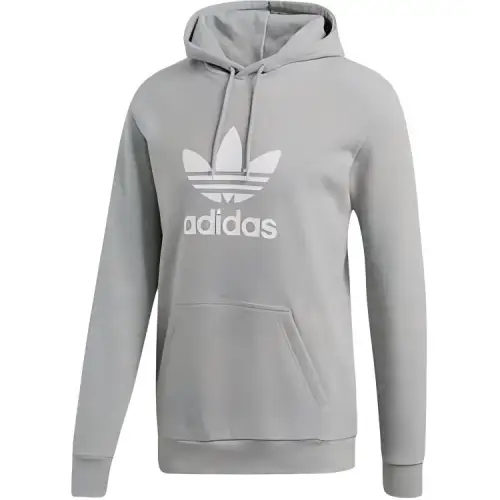 Adidas Originals Sweatshirts Men's Gray Hooded Moderate Regular
