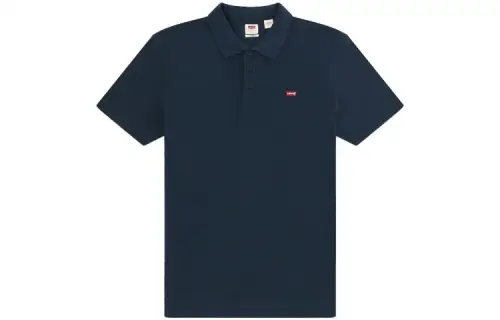 Levis Polo Shirts Men's Navy Blue Polo Collar Moderate Straight Fit