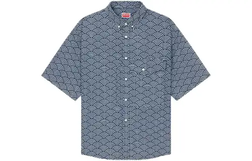 KENZO Seigaiha Short Sleeve Shirt