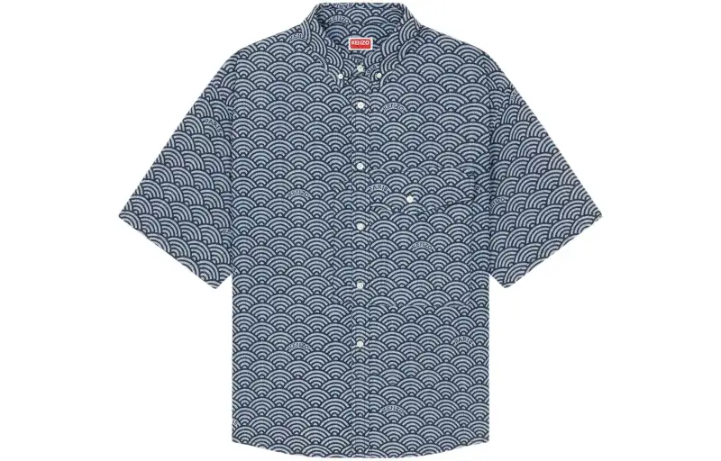 KENZO Seigaiha Short Sleeve Shirt