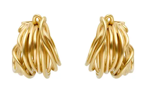 Balenciaga Earrings Women's Gold