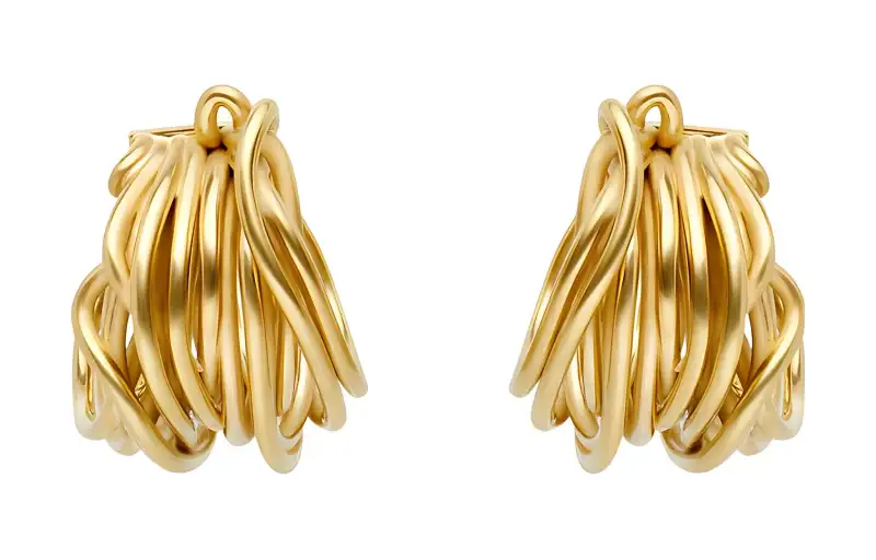 Balenciaga Earrings Women's Gold