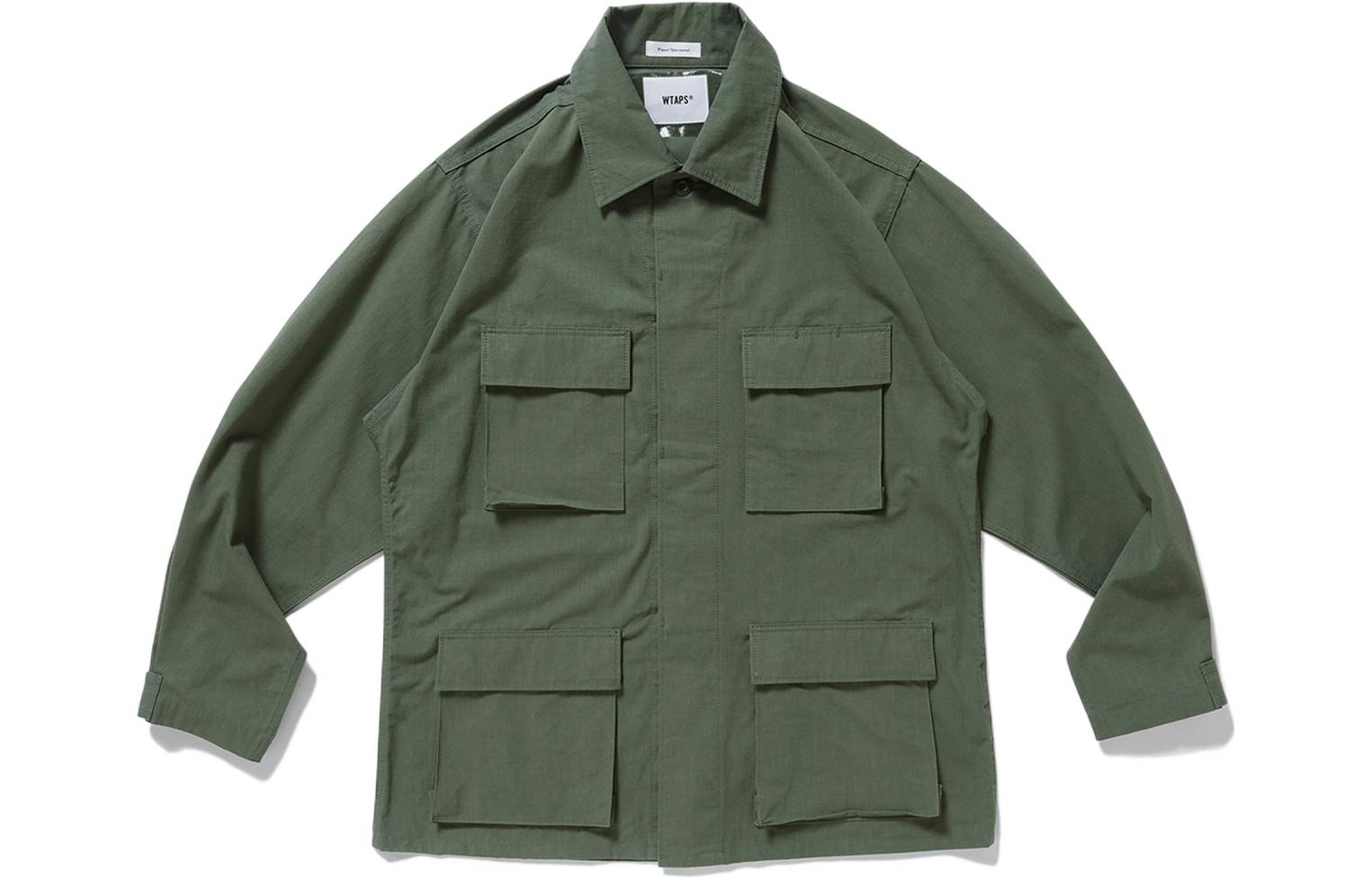 Мужская рубашка WTAPS WTAPS SS22 (оливковая)