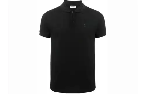 SAINT LAURENT Polo Shirt Men's Black