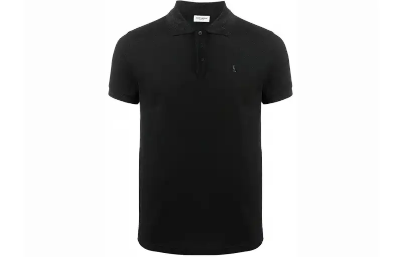 SAINT LAURENT Polo Shirt Men's Black