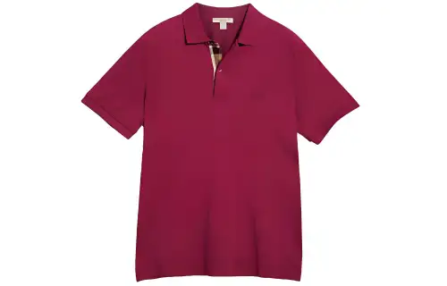 Burberry Polo Shirt Men's Burgundy
