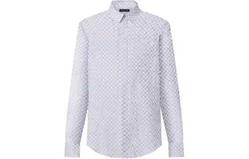 LOUIS VUITTON Dna Collar Standard Style Shirt Men's Blue