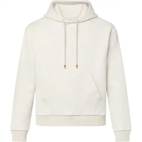 Lv Jacquard Cotton Blend Jersey Hoodie
