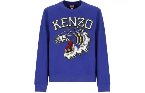 KENZO Sweatshirts Men's Blue Crew Neck Moderate Other
