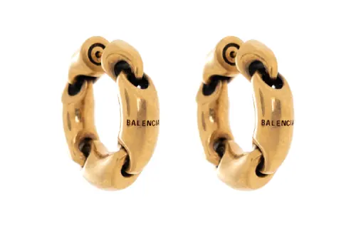 Balenciaga Solid 2.0 Hoop Earrings
