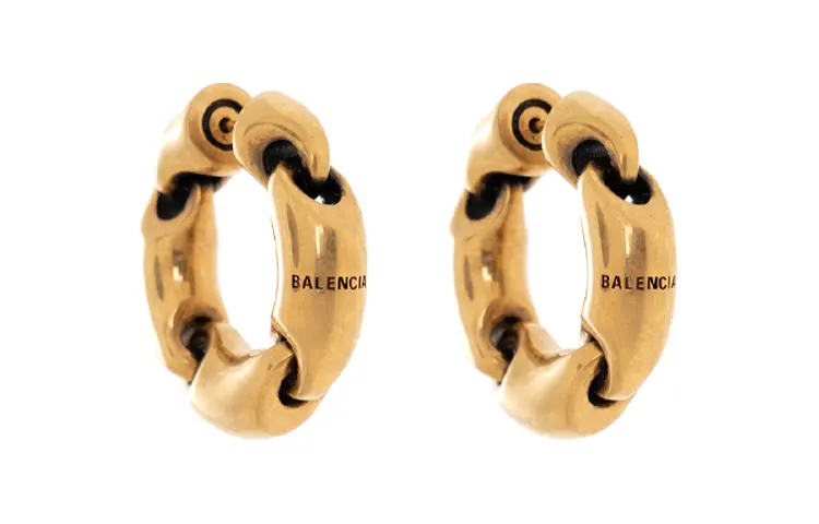 Balenciaga Solid 2.0 Hoop Earrings