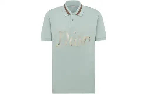 DIOR Quarterly New Products Polo Shirt Men's Green