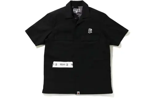 A BATHING APE Bape Polo Shirts Men's Polo Collar Moderate Straight Fit