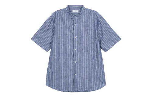 UNIQLO Shirts Unisex Stand Collar Moderate Shirt