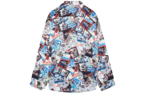 Balenciaga Shirts Men's Multicolor Square Collar Moderate Other