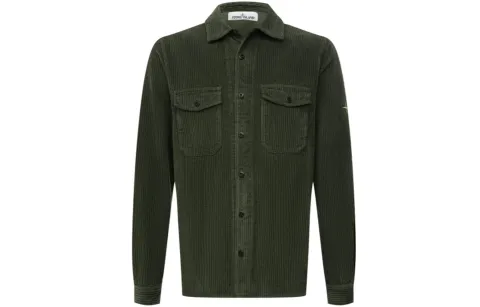 STONE ISLAND Shirt Men's Army Green