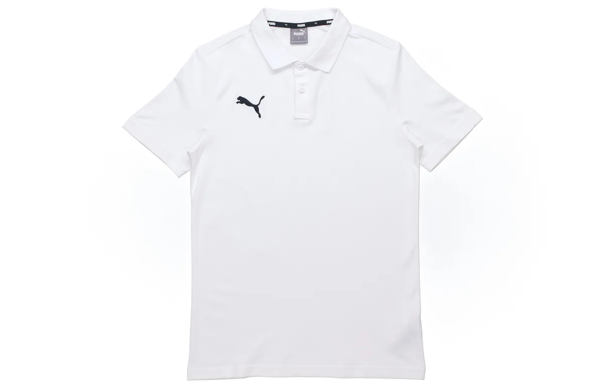 PUMA Polo Shirts Men's White Polo Collar Moderate Straight Fit