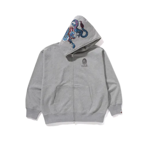 Bape A BATHING APE Tiger And Dragon Relaxed Fit Full Zip Hoodie