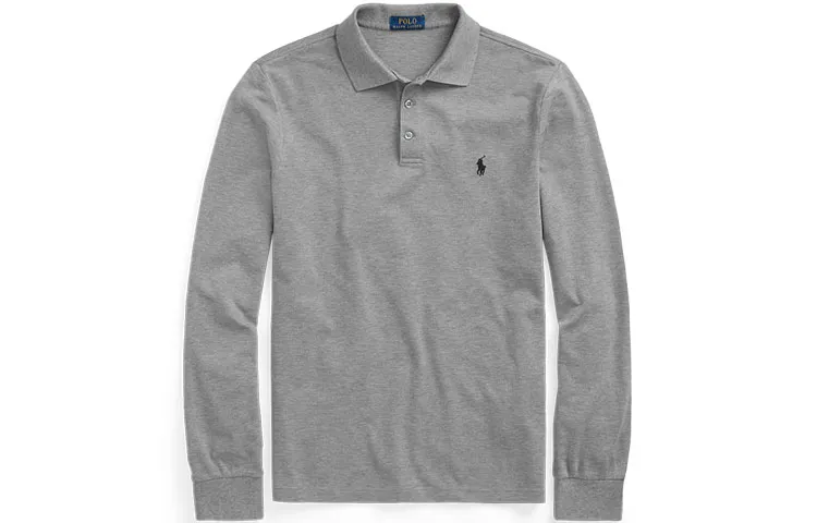 Polo Ralph Lauren Polo Shirt Custom Slim Fit Men's Gray