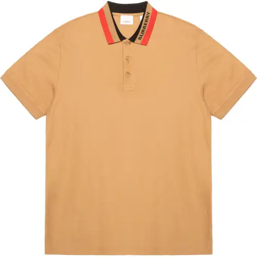 Burberry Logo Detail Cotton Piqué Polo Shirt