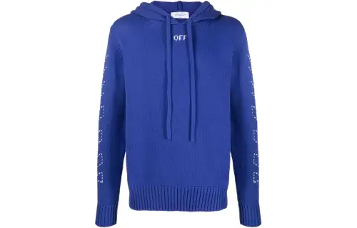 OFF WHITE Logo print Cotton Hoodie