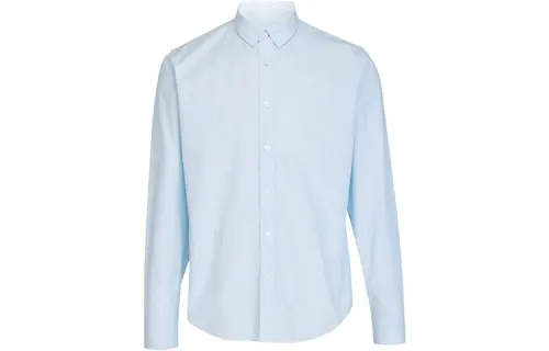KENZO Shirts Men's Blue Lapel Moderate Shirt